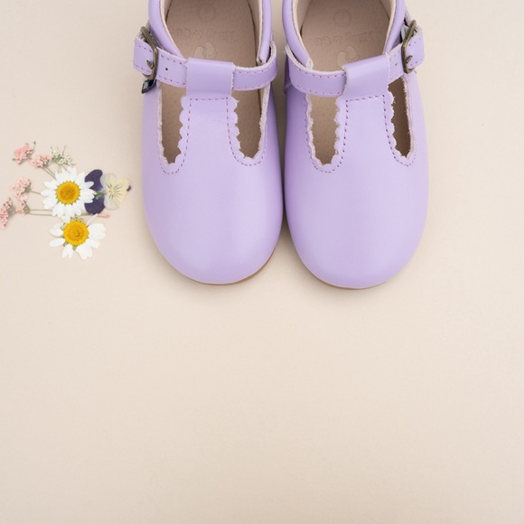 Riley T-Straps - Scalloped - Lavender - Picture 8 of 13